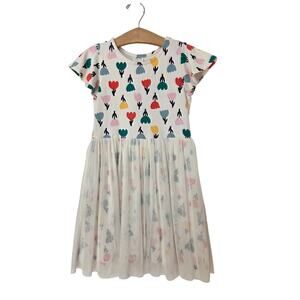 Hanna Andersson Colorful Tulips Tulle Dress